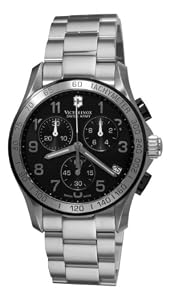 Victorinox Swiss Army Men's 241403 Chrono Classic Chronograph Black Dial Watch by Victorinox Swiss Army