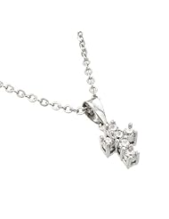 Small Cz And Sterling Silver Cross Necklace 16 Plus 1
