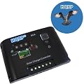 HQRP 10A Solar Panel Battery Charge Controller / Regulator 12V / 24V 10 Amp 150W with PWM Type of Charging plus HQRP Coaster