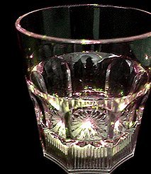 Lot of 4 of LED Light-Up Flashing Rocks / Whisky Glasses