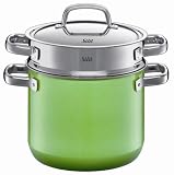 Silit 3-3/4-Quart Pasta Pot with Insert, Lemon Green
