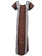 Caftan Kaftan Boho Brown Cotton Lounger Resort Wear House Dress S
