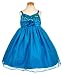 Princess Faith "Sequin Bloom" Dress (Sizes 4 - 6X) - teal, 6x