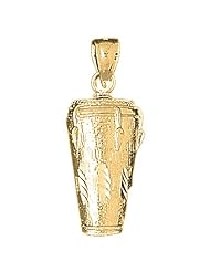 Gold-Plated 925 Sterling Silver Congas Pendant