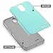 ZTE Sonata 3 Case, RANZ Grey with Aqua Blue Hard Impact Dual Layer Shockproof Bumper Case For ZTE Sonata 3 / ZTE Prestige / ZTE Avid Plus / ZTE Chapel / ZTE Maven 2