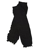 Ruffle baby leg warmers in various colors by juDanzy for girls, toddler, child (Black)