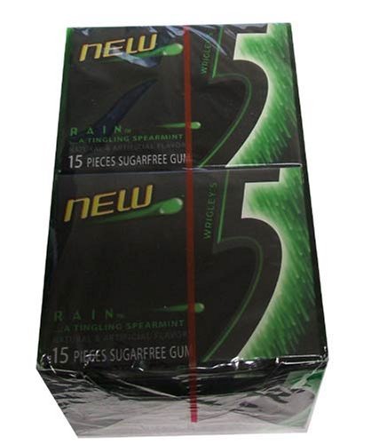 Wrigley's New 5 Rain...a Tingling Spearmint(pack of 2)