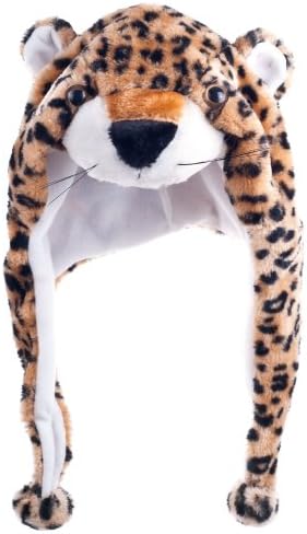 Critter Cap Plush Leopard Hat