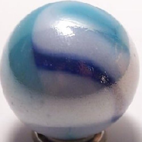 Mega Marble - TIGER SHARK ToeBreaker - Jumbo 2 Inch Glass Marble with Stand