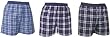 FALSE FLY - 6 Pack Lot Assorted Blues Unisex Flannel Tartan Check Cotton Plaid boxers boxer shorts exposed waist false fly