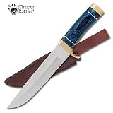 Timber Rattler Hunter Knife Colorado Blue Stag