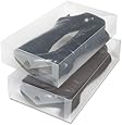 Whitmor 6362-2693-2 Clear Vue Collection Boot Box, Set of 2