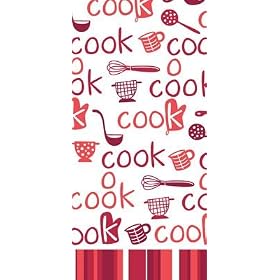 Buy Cook! Collection Print Terry Kitchen Dish Towel - Kay Dee Designs - Red by Kay Dee