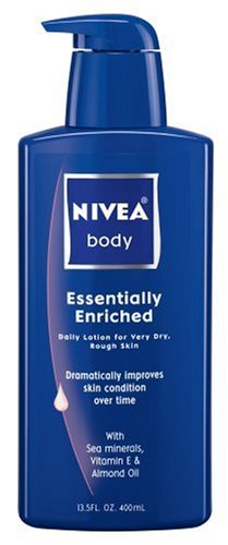 Nivea Body Daily Lotion, Essentially Enriched for Very Dry, Rough Skin, 13.5 fl oz (400 ml) (Pack of 3)