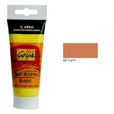 C.Kreul Solo Goya 84142 - Art Acryl Basic Tube 100 ml, Kupfer