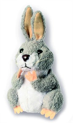 Childrens Toyshop   : Grey Rabbit Finger Puppet