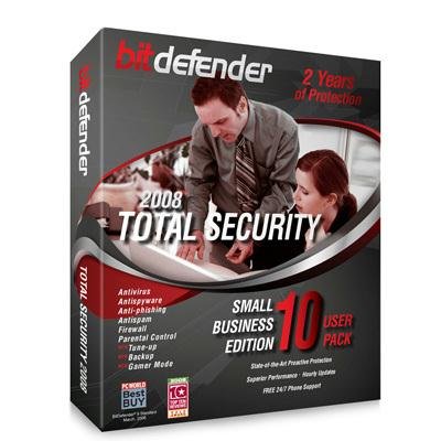 BitDefender Total Security 2008 - 2 Year/10 Pc's