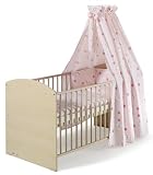 Schardt 13 402 1/632 - Bettset 4-teilig Bienchen rosa ( 2-teilige Bettw�sche, Himmel und Nestchen)