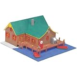 Dollhouse Miniature 1/144" Scale Fishing Lodge Dollhouse KitIMAGE