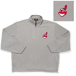 Cleveland Indians MLB "Glacier" Fleece Pullover Sweatshirt (Heather)