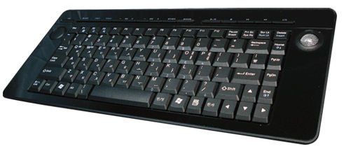 Childrens Toyshop  Electronics : BLACK Perixx Periboard 705-b :: Wireless 2.4GHz keyboard and optical trackball