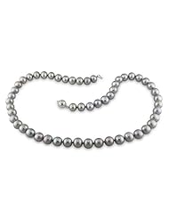 Sterling-Silver 8-8.5 MM Grey Freshwater Cultured Pearl Strand, 18"