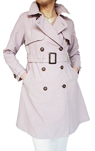 D&L co.ltd（ディーアンドエル） 初秋 綿混 トロンチ トレンチ コート ラベンダー グレー