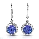 Earrings With 4.93ctw Precious Length 27mm