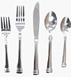 45PC CODIE FLATWARE SET (Cambridge Silversmith 31545PSGM13)