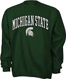 Michigan State Spartans Green Tackle Twill Crewneck Sweatshirt