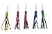 50-Pack Party Horns - Assorted Foil Party Blowers, Birthday Squawkers Noise Makers, Kids Party Favors, Bulk Goodie Bag Stuffers, 5 Colors
