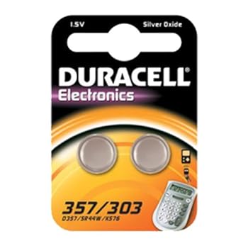Duracell - Pile spéciale appareils électroniques - 357/303 Petit Blister x2 (equivalent SR44, V357, KS35) Duracell - Pile spéciale appareils électroniques - 357/303 Petit Blister x2 (equivalent SR44, V357, KS35)