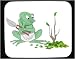 Decorated Mouse Pad with frog, trimming, gardener, shears