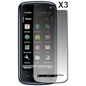 3 Pack of Premium Reusable LCD Screen Protector for Nokia XpressMusic 5800