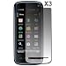 3 Pack of Premium Reusable LCD Screen Protector for Nokia XpressMusic 5800