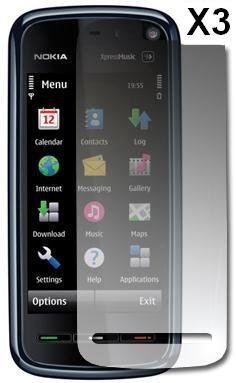 3 Pack of Premium Reusable LCD Screen Protector for Nokia XpressMusic 5800
