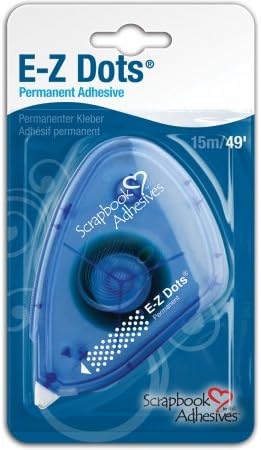 Bulk Buy: 3L Helmar (2-Pack) Scrapbook Adhesives E Z Dots Dispenser Permanent, .375in. x 49' 1663