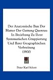 Produkt-Bild: Der Anatomische Bau Der Blatter Der Gattung Quercus: In Beziehung Zu Ihrer Systematischen Gruppierung Und Ihrer Geographischen Verbreitung (1900)