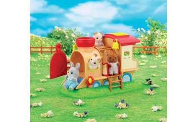 Childrens Toyshop  Toys : Sylvanian Families Baby Train Play House
