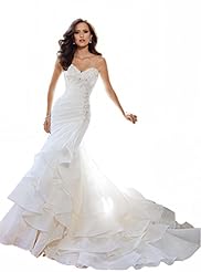 Beaded Pleated Vintage Lace-Up Sweetheart Chiffon Evening Dress/Bridesmaid Dress/Prom Dress/Party Dress/Wedding Dress 