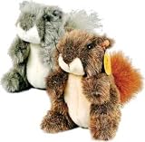 Small Stuffed Soft And Cuddly Cute Plush Squirrel In Assorted Color 6.5
