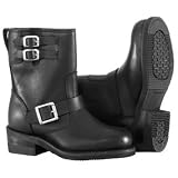River Road Women's Twin Buckle Engineer Motorcycle Boots - 8.5