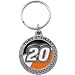 Tony Stewart #20 Pewter Keychain Image