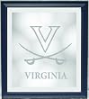 Virginia Cavaliers 20" x 18.5" Framed Wall Mirror NCAA College Athletics Fan Shop Sports Team Merchandise