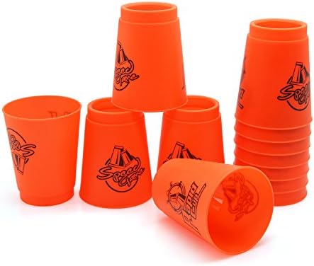 Quick Stacks Cups Fast Stacking Competition Sport Game Toy(12 Pcs) (Red)