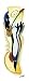 Riff II Beautiful MUSEUM WRAP CANVAS Print with Added BRUSHSTROKES Alfred Gockel 19x54
