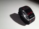 Black Red Strip LED Luxury Day Date Digital Men’s Wrist Watch, Sport Watch