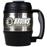 NHL Boston Bruins 52-Ounce Stainless Steel Macho Travel Mug with Bottle Opener