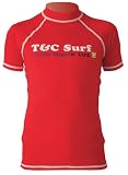 T&C キッズ半袖ラッシュガード TCR-7500 レッド