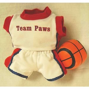 41fTDZY3ImL Red & White Basketball Outfit Clothes #1858 fits most Webkinz, Shining Star and 8   10 Stuffed Animals